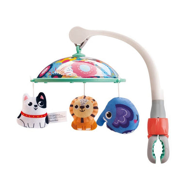 Carusel cu animăluțe de pluș pentru patul bebelușilor, Hola Toys, 0-1 an